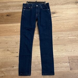 Levi's Dark Blue Straight Jeans for Men